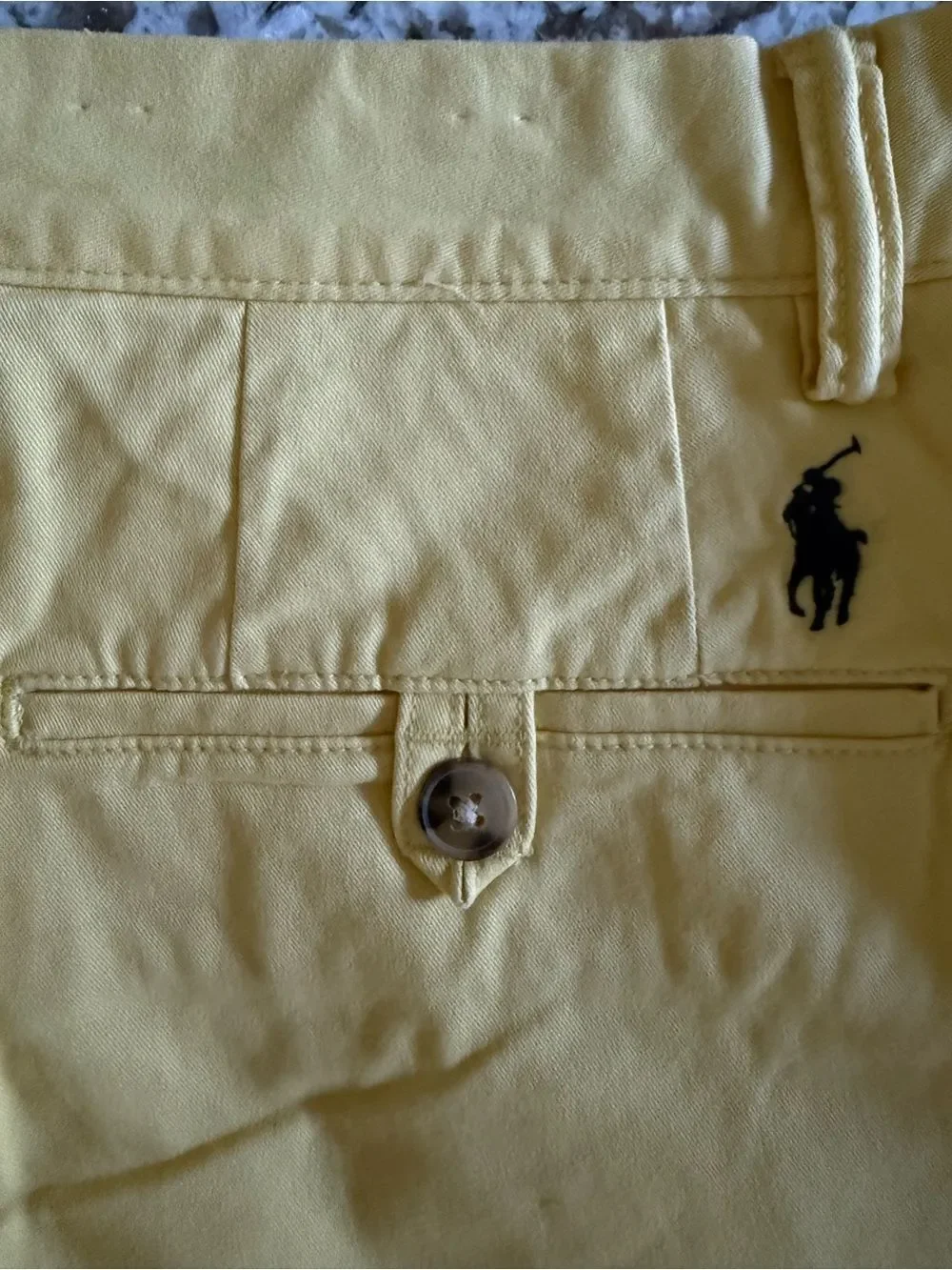 Polo Ralph Lauren Classic Fit 9” Chino Shorts Yellow 32 NWOT